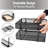 2-Tier Stackable Paper Tray, Metal Mesh Desk Organizer for Files, Documents, and Mail, Office Desktop Storage, Black
