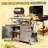 Durable Outdoor Kitchen Island With Stainless Steel Top And Spacious Storage, For Grilling And Entertaining.-2107098238