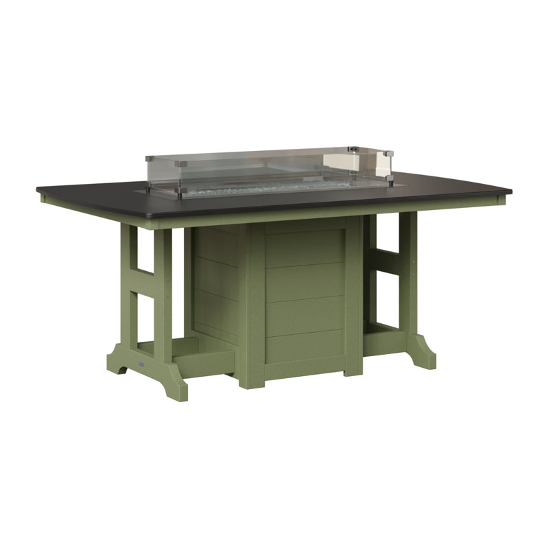 Table de salle à manger à hauteur de comptoir 96 po Berlin Gardens Garden Classic, H 35,5 po x l 44 po x P 96 po