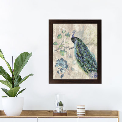 " Peacock On Brown "