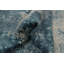 Tapis moderne bleu abstrait 5 x 8
