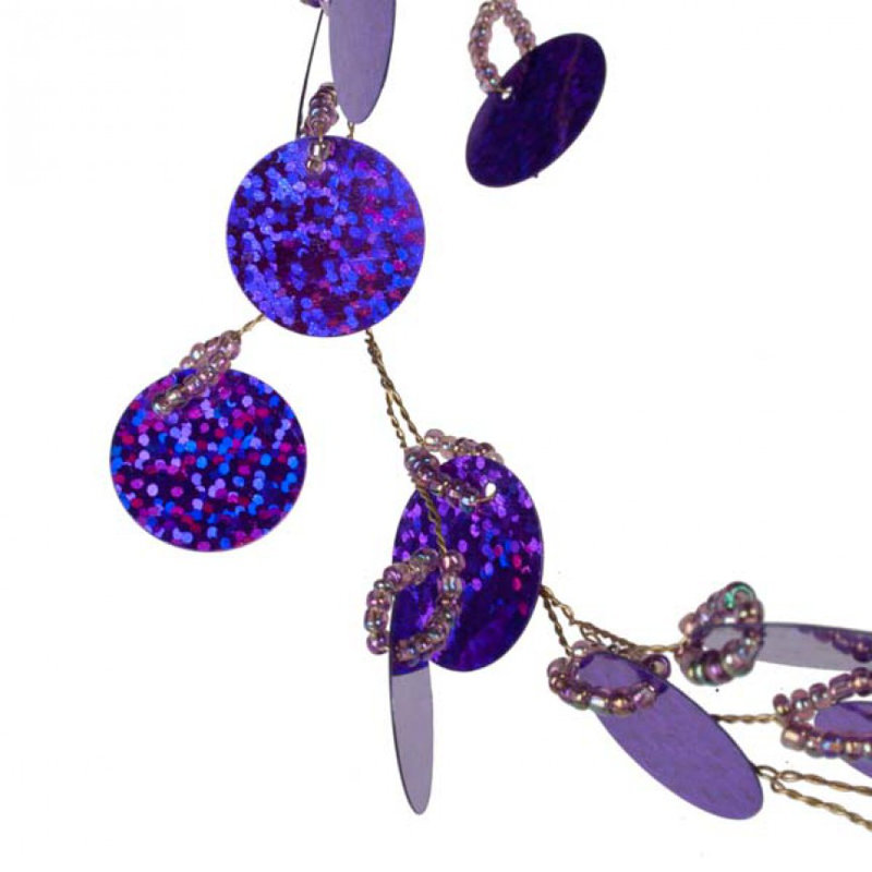 180cm Faux Garland, Purple