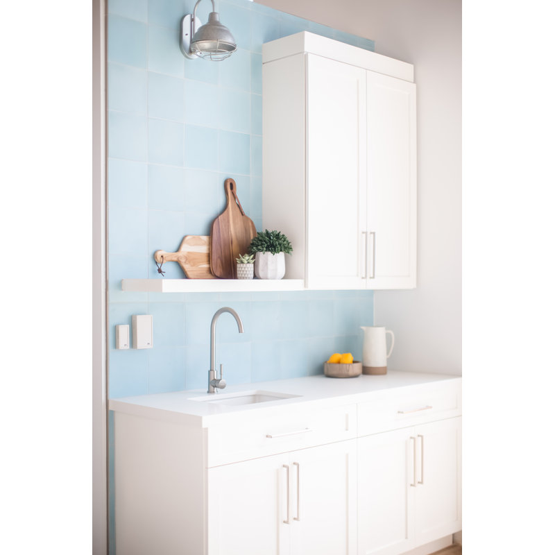 Remy 8" x 8" Cement Spanish Wall & Floor Tile, Smoke