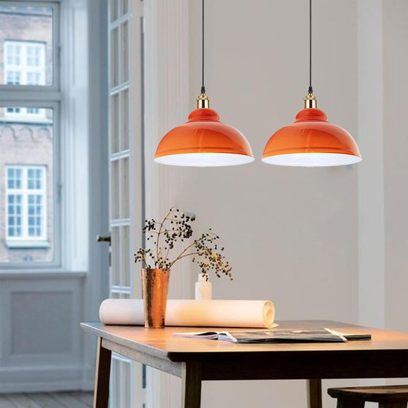 Binns 1 - Light Dome Pendant, Orange