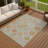 Machine Washable Indoor/Outdoor Chantille ACN2289 Damask Rug-1889209159