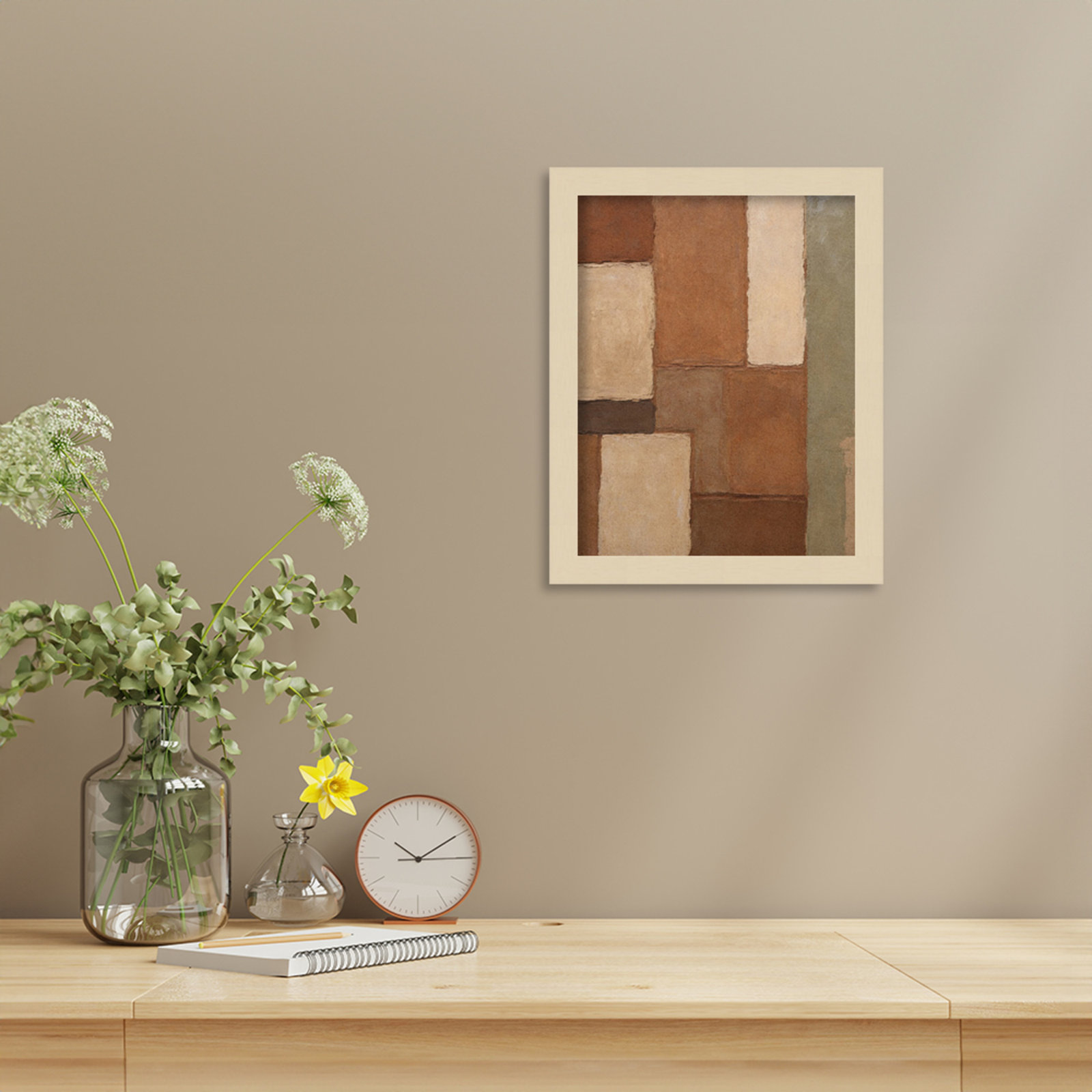Arcilla Print by Dan Hobday, Brown, 13" H x 11" W