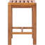 Tabouret de comptoir d'extérieur en bois de teck Ingrid-346817322