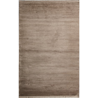 Tapis luxueux en vison, 5 x 7,5 pieds | 100% viscose / acrylique, hauteur de poils de 0,2 pouce | Tissé à la machine, 2 200 grammes / mètre carré | Facile à nettoyer avec l'aspirateur et le détachant | Texture douce parfaite pour le décor du salon et de la chambre à coucher