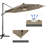 Destinnie 120'' Lighted Cantilever Umbrella-457697189