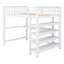 Loft Bed With Storage Shelves And Under-Bed Desk-1408764017