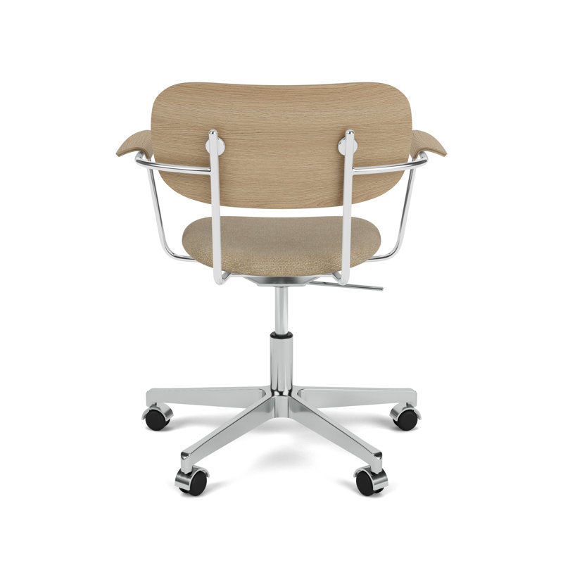 Co Swivel Task Chair, Silver, Acrylic Blend