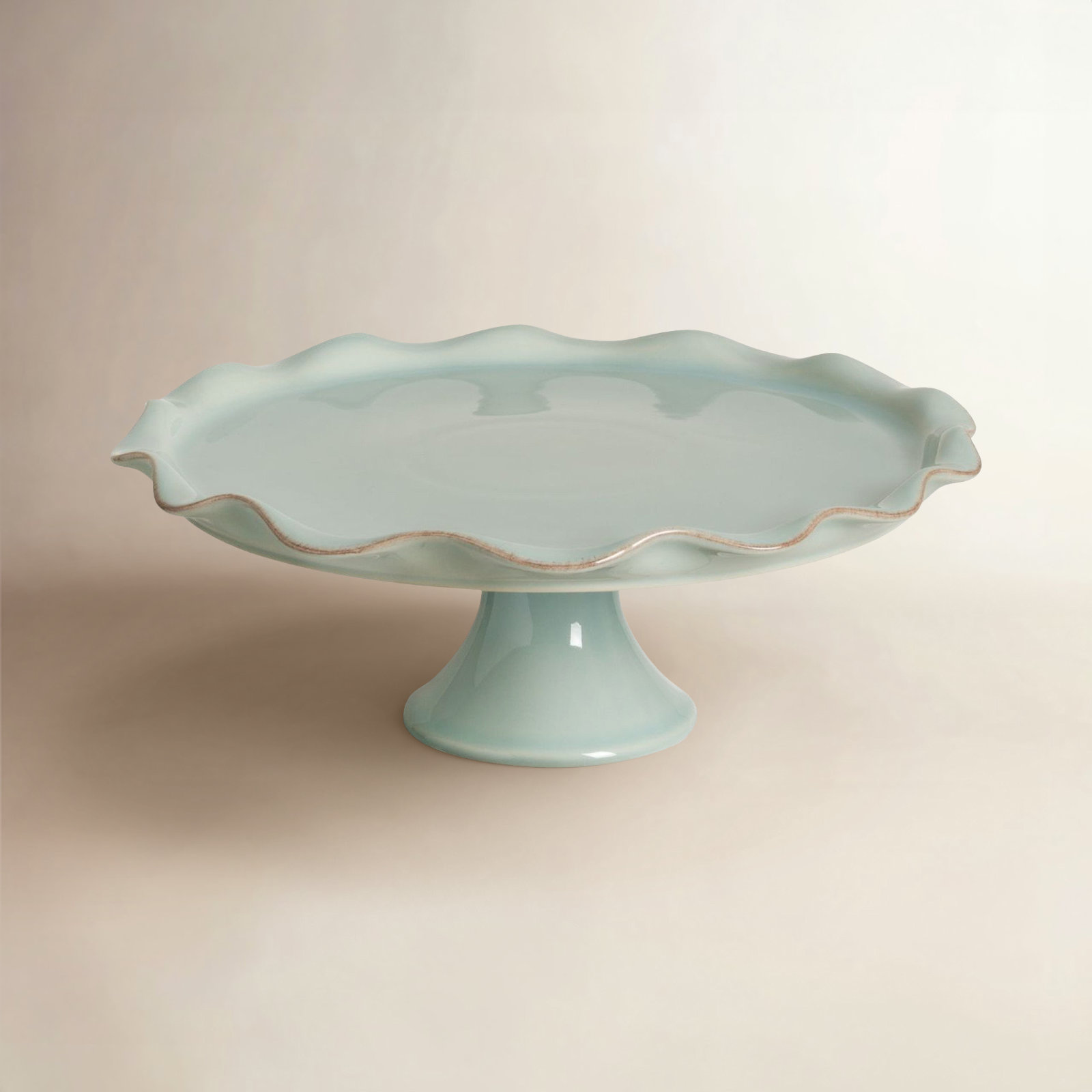 Cook & Host Stoneware Cake Stand, Robin's Egg Blue