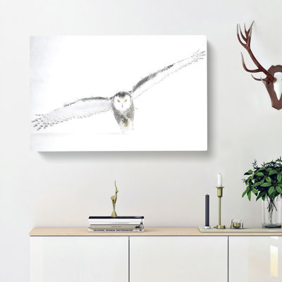 Snowy Owl Painting - Wrapped Canvas