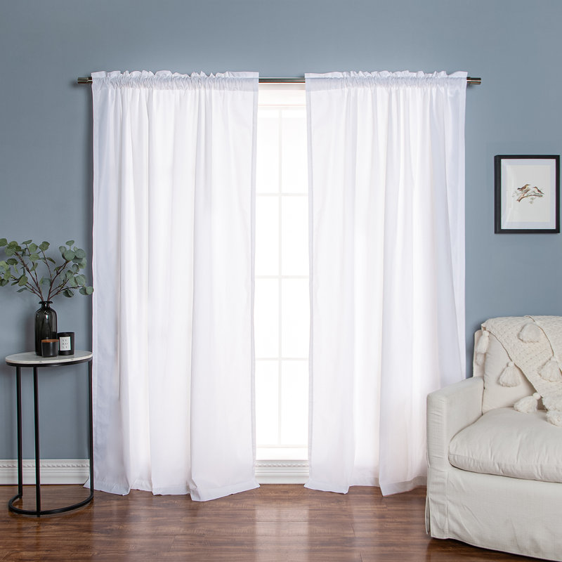 Semi Sheer Sliding Panel Pair
