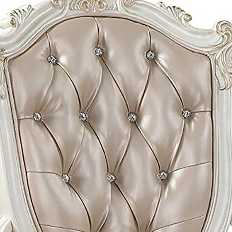 Chaise avec accoudoirs touffetée (ensemble de 2)