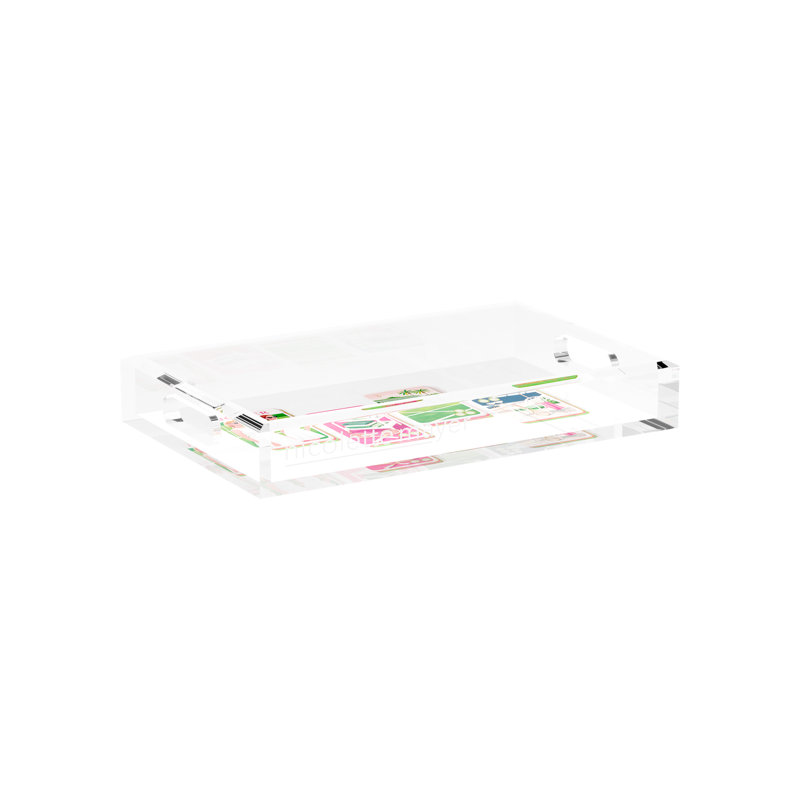 Mahjong Acrylic Decorative Tray, 12.5"W x 7.75"D x 2"H