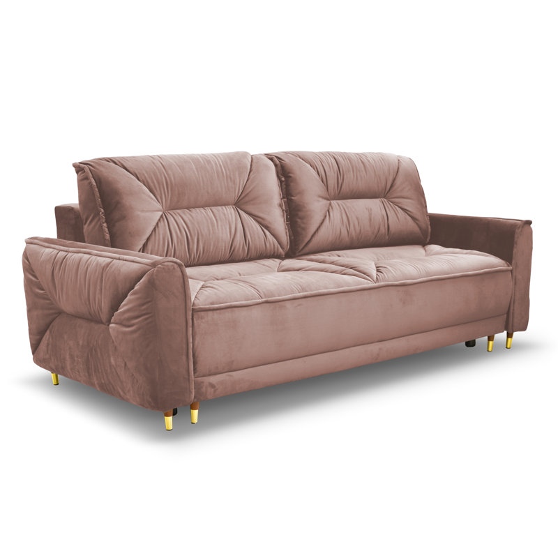 Alixandra 3 Seater Sofa & Chaise, Pink