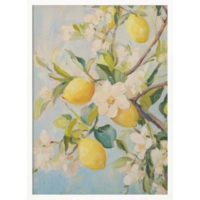 "Lemon Tree" Framed Textured Wall Art