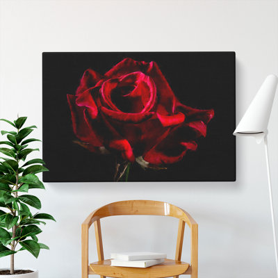 Red Rose Flower Vol.3 - Wrapped Canvas
