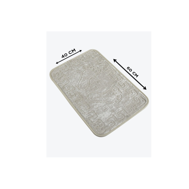 Tapis pour salle de bain Marg, Écru