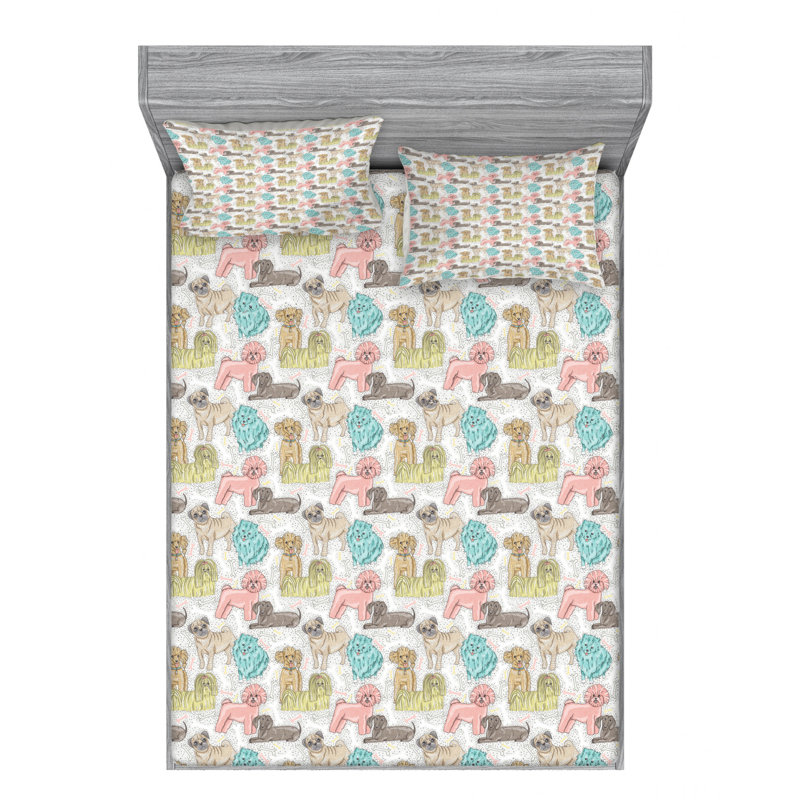 Microfiber Sheet Set, Full Sheet Set with Fitted Sheet