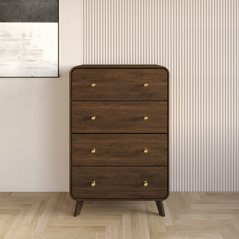 4 Drawers Chest, Brown