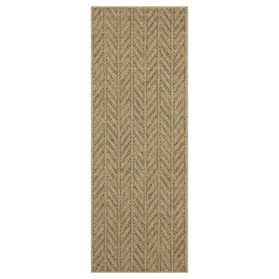 Jute/Mocha 2 Ft. 7 In. X 7 Ft. 3 In. Indoor/Outdoor Area Rug