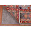 Tapis en laine teint à la main kazak à teinture végétale gris 8 x 10