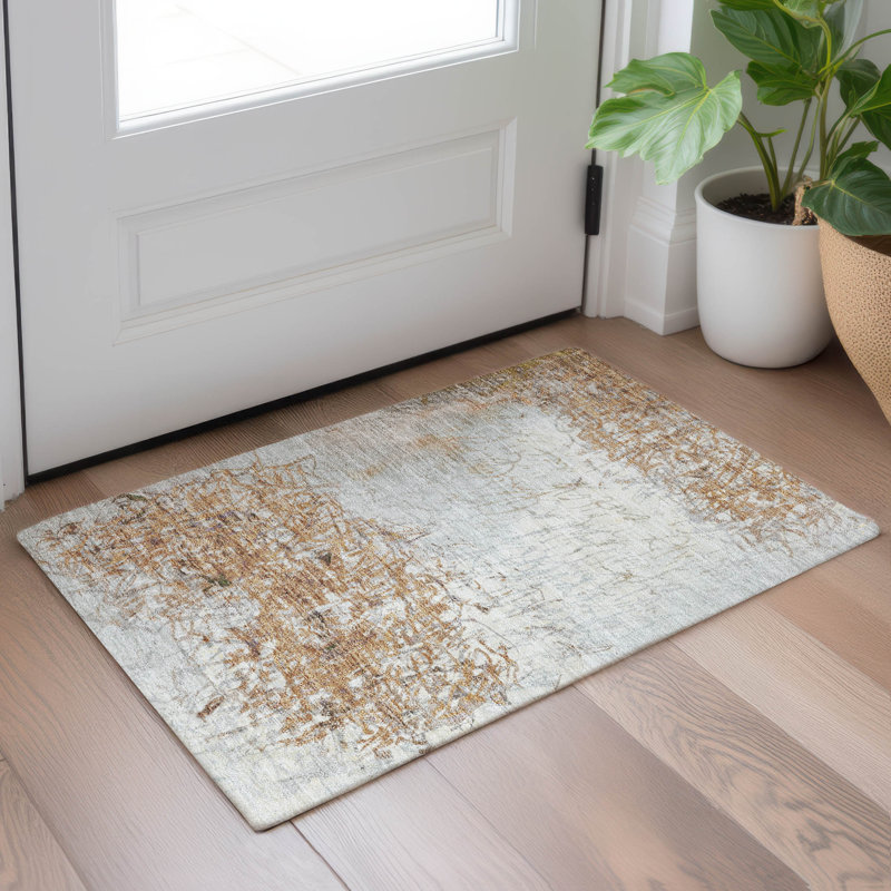 Tapis d'intérieur / extérieur lavable à la machine Chantille ACN2449, Cuivre, 1 pi 8 po x 2 pi 6 po