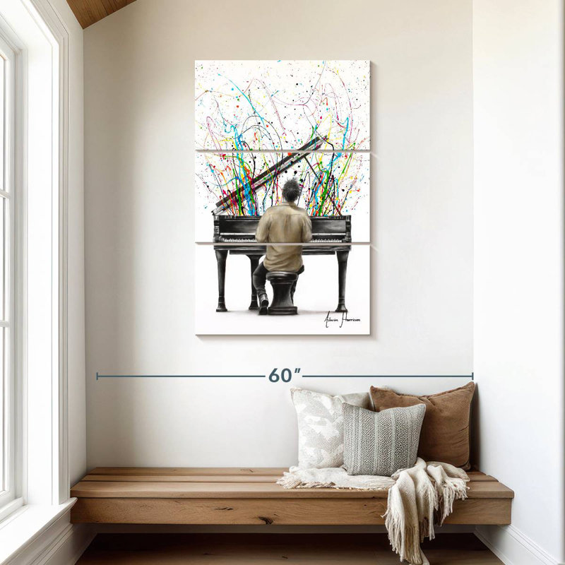 Abarca The Piano Solo, 45" H x 28" W