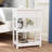 24" Tall End Table, Narrow Side Table with Drawer and Shelves for Small Spaces-788587465