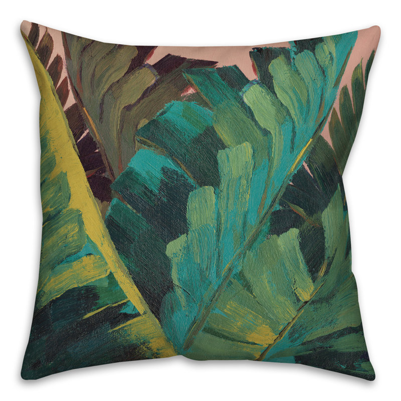 Floral Outdoor Throw Pillow