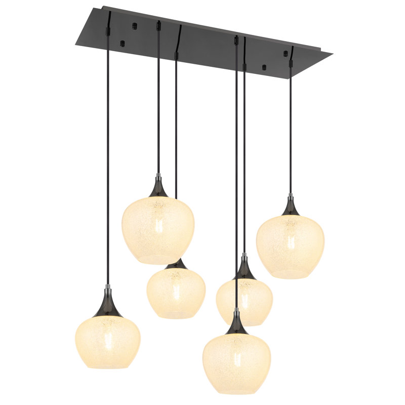 6 - Light Matte Black Pendant