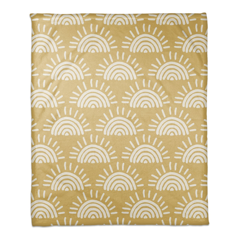 Hand Woven Throw Blanket, Yellow