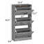 24 Pair Shoe Storage Cabinet