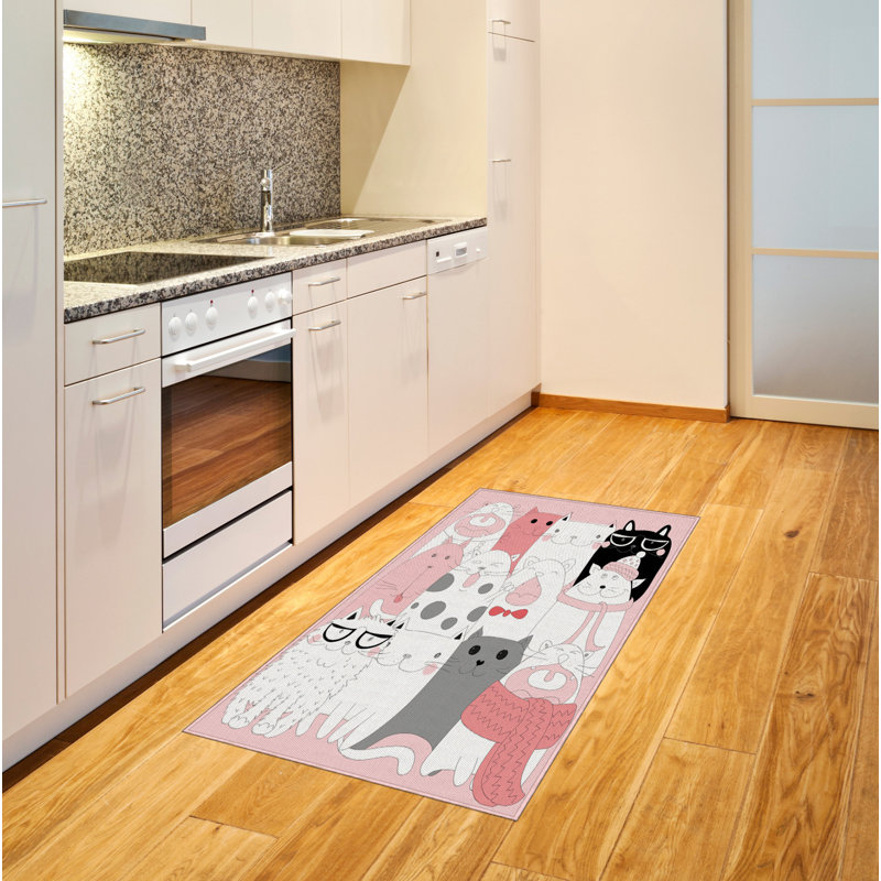 Cat High Density Long Fiber Poly Threads Decorative Area Rug Carpet, Rectangle 2'7" x 5'