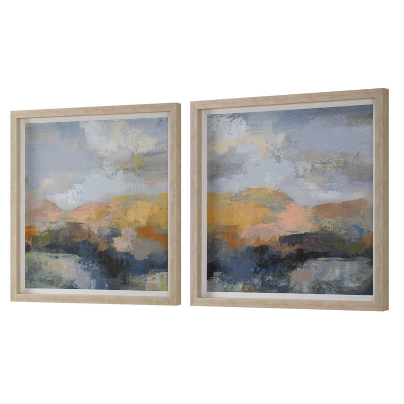 Orren Ellis Dusk Framed Prints, S/2