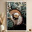 Impression sur toile tendue Sombrero Hat parmi les cactus - H 36 po x l 24 po