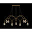Lustre suspendu en laiton taillé à facettes en cristal clair-88907032-88907034-131530571