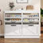 Armoire de rangement pour 24 paires de chaussures avec 4 tiroirs rabattables