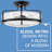 Harper 18-in 3-Light Semi-Flush Mount Retro Ceiling Light