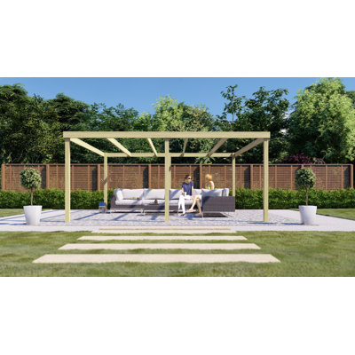 Angelys Solid Wood Pergola