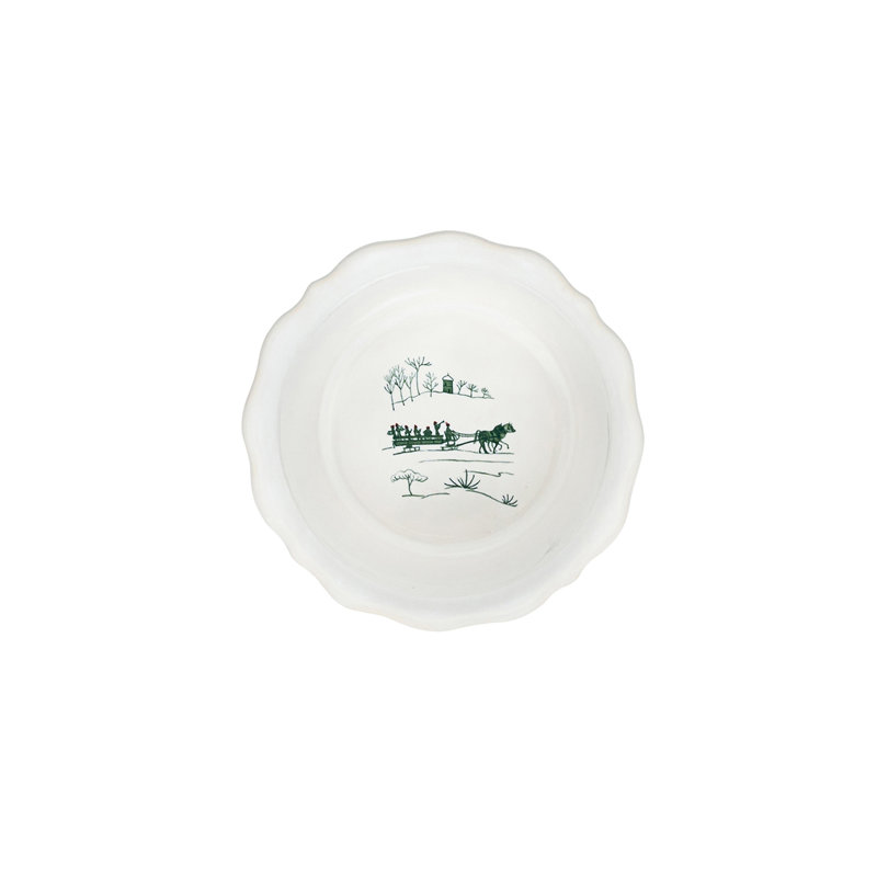 Country Estate Winter Frolic Ramekin, Evergreen