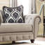 Canapé Chesterfield à accoudoirs roulés avec coussins réversibles 100 po Suffield