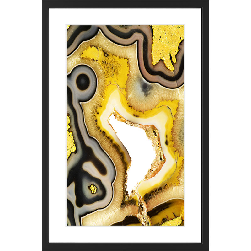 « chrysocolla », reproduction d’art encadrée, H 30 po x l 20 po x P 1,5 po