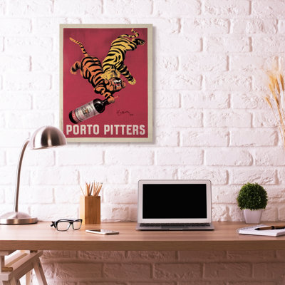«Porto Pitter Vintage Poster Drink Design» par Marcello Dudovich, impression sur toile non encadrée