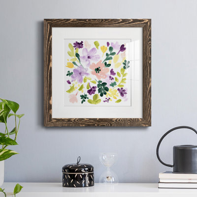 «Lavender Meadow II», reproduction encadrée de qualité supérieure - prête à être accrochée