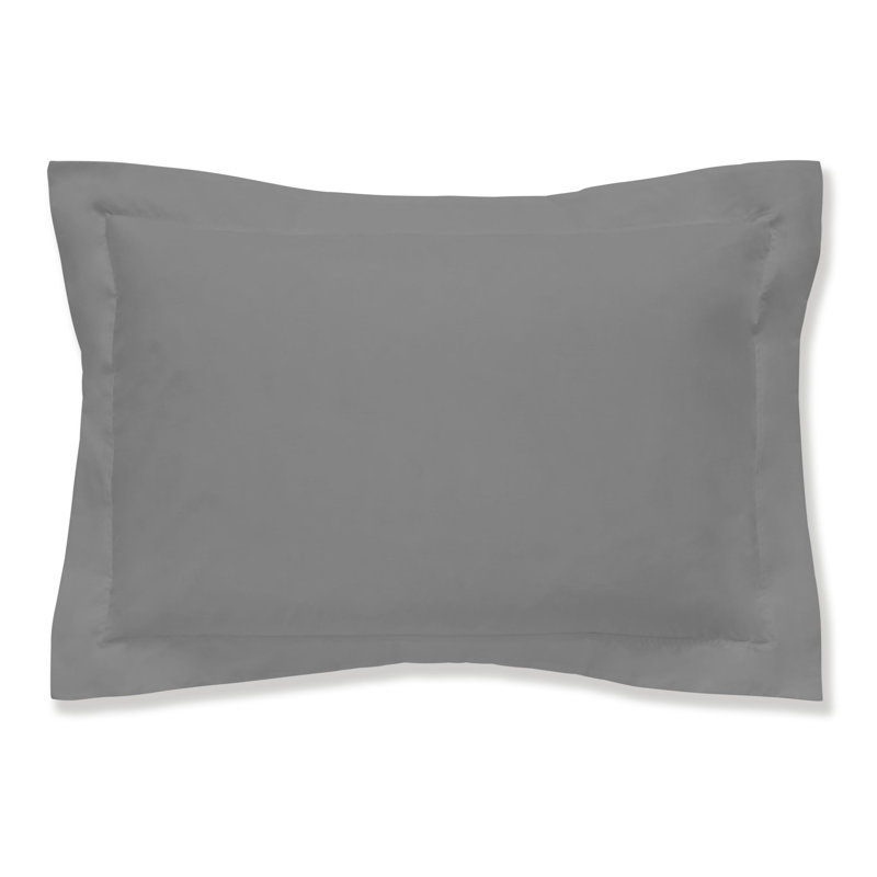 100% Cotton Envelope Pillowcase, Charcoal