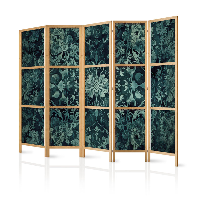 171cm H Solid Wood Folding Room Divider, 171cm H x 225cm W x 1.2cm D