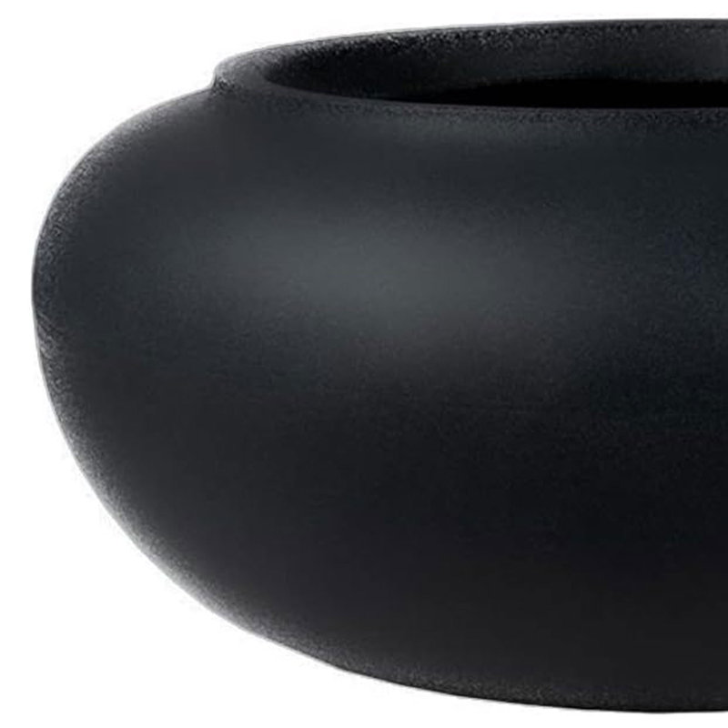 Latitude Run® 21 Inch Garden Hose Planter Pot for Patio, Garden & Lawn, Black